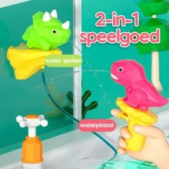 Allerion® Allerion - Badspeelgoed Spuitende Dino's - 5 Verschillende Kleuren -Aanbiedingen badspeelgoed Winkel 550x550 559
