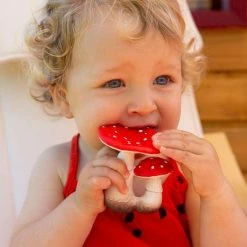 Oli & Carol Bad- Bijtspeeltje Spot Paddestoel -Aanbiedingen badspeelgoed Winkel 550x550 586