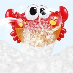 Merkloos Bubbelmachine Voor In Bad - Bubble Crab - Bad Zeep Machine - Bad Speelgoed - Badschuim Maken - Rood