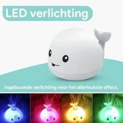 CJX Retail Willy De Badwalvis® - Badspeelgoed - Lichtjes - Spuit Water - Oplaadbaar - Voor In Bad -Aanbiedingen badspeelgoed Winkel 550x552