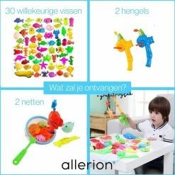 Allerion® Allerion Bad Vishengel Set – 34-delig – Badspeelgoed - Visjes Met Magneten -Aanbiedingen badspeelgoed Winkel 550x552 7
