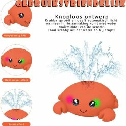 CJX Retail Krabby De Badkrab - Badspeelgoed - Baby Speelgoed 0 Jaar - Waterspeelgoed - Speelgoed -Aanbiedingen badspeelgoed Winkel 550x554 11