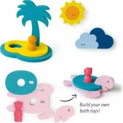Quutopia Foam Badspeelgoed Badpuzzel Treasure Island Met Schildpad - Cadeau Baby Jongen Meisje 1 Jaar | 2 Jaar | 3 Jaar | 4 Jaar -Aanbiedingen badspeelgoed Winkel 550x555 1