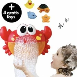 All-Goods Badspeelgoed -Muzikale Krab Met Muziekjes En Zeepbellen - Badspeeltjes - Baby Speelgoed Voor In Bad -