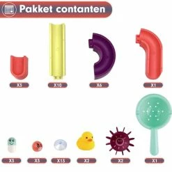 AJB Badspeelgoed Baby | Waterval Glijbaan Spelletjes | Waterglijbaan Kinderbad Speelgoed | Montageset Met 44 Stuks | Bad Spoor Voor Peuters | Jouets De Bain Bébé | Jouets De Baignoire | Bad Speelgoed | Water Knikkerbaan | Kinder Waterspeelgoed | Vetalo -Aanbiedingen badspeelgoed Winkel 550x560