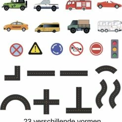 Baby Flow Badspeelgoed – Voertuigen – Verkeer - Auto – Brandweer – Taxi – Bus - Foam – 23 Stuks - 2 In 1 - Educatief Speelgoed - Inclusief Opbergnet Speelgoed Tas - Ver-jaadagscadeau Jongen – Meisje - 2 Jaar – 3 Jaar – 4 Jaar -Aanbiedingen badspeelgoed Winkel 550x567 1