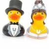 BUDDUCK.COM DELUXE MINI BRIDE & GROOM DUCK SET