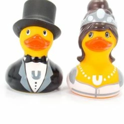 BUDDUCK.COM DELUXE MINI BRIDE & GROOM DUCK SET