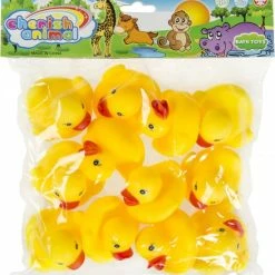 Merkloos 12x Badeend Geel Badspeelgoed 5.5 Cm - Speelgoed - Badspeeltjes - Badeendjes