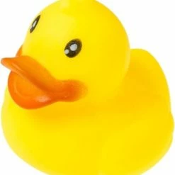 Merkloos Badeendje - 4 Cm - Geel - Piepend Geluid - 6 Stuks