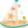 Small Foot Company Small Foot Zeilbootje Zeester Junior 17 X 8,5 Cm Hout/textiel