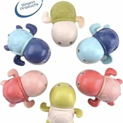 Simann Products Badspeeltje Schildpad - Opwindbaar Bad/Zwembadspeelgoed - Speelgoed Voor In Bad Of Zwembad - Roze -Aanbiedingen badspeelgoed Winkel 550x614 7