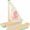 Small Foot Company Small Foot Catamaran Octopus Junior 19 Cm Hout/textiel Naturel