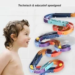 SlideWay Toys® Glijbaan - 66-delige Speelset - Badspeeltjes & Badspeelgoed - Watertafel Knikkerbaan & Waterbaan - Vanaf 3 Jaar - Jongen En Meisje Waterspeelgoed - Cadeau En Kado Tip Kinderen -Aanbiedingen badspeelgoed Winkel 550x657 1