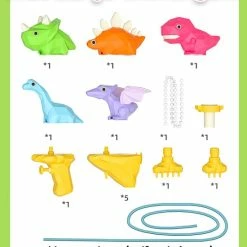 Allerion® Allerion - Badspeelgoed Spuitende Dino's - 5 Verschillende Kleuren -Aanbiedingen badspeelgoed Winkel 550x660 5