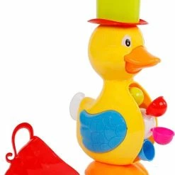 Van Manen Badeend Met Waterrad Junior 28 Cm Geel