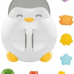 ECOTOYS Eco Toys Penguin Badspeeltjeshouder Incl. 7 Speeltjes HC495317