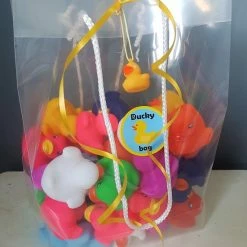 Badeendwinkel Duckybag 50 Mini Eendjes 5cm- Set Gekleurde Badeendjes