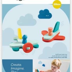 Quut-Puzzle Friends-Up In The Air-Vliegtuig-Gratis Drie Badbruisballentjes-stimuleert-fijne Motoriek-kindercadeau-kerst-sinterklaas-verjaardag-badspeelgoed-badpuzzel-wolken -Aanbiedingen badspeelgoed Winkel 550x748 1