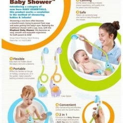 Yookidoo Badspeelgoed Olifant Baby Douche Elephant Baby Shower Blauw -Aanbiedingen badspeelgoed Winkel 550x751