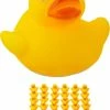 Relaxdays Badeendjes Geel - 48 Stuks - Badspeelgoed Badeend - Speelgoed Voor Bad - 3.5 Cm
