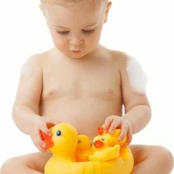Playgro Badeendjes Familie – Volledig Afgesloten - Schimmelvrij - Mama Eend En 3 Eendjes - BPA Vrij